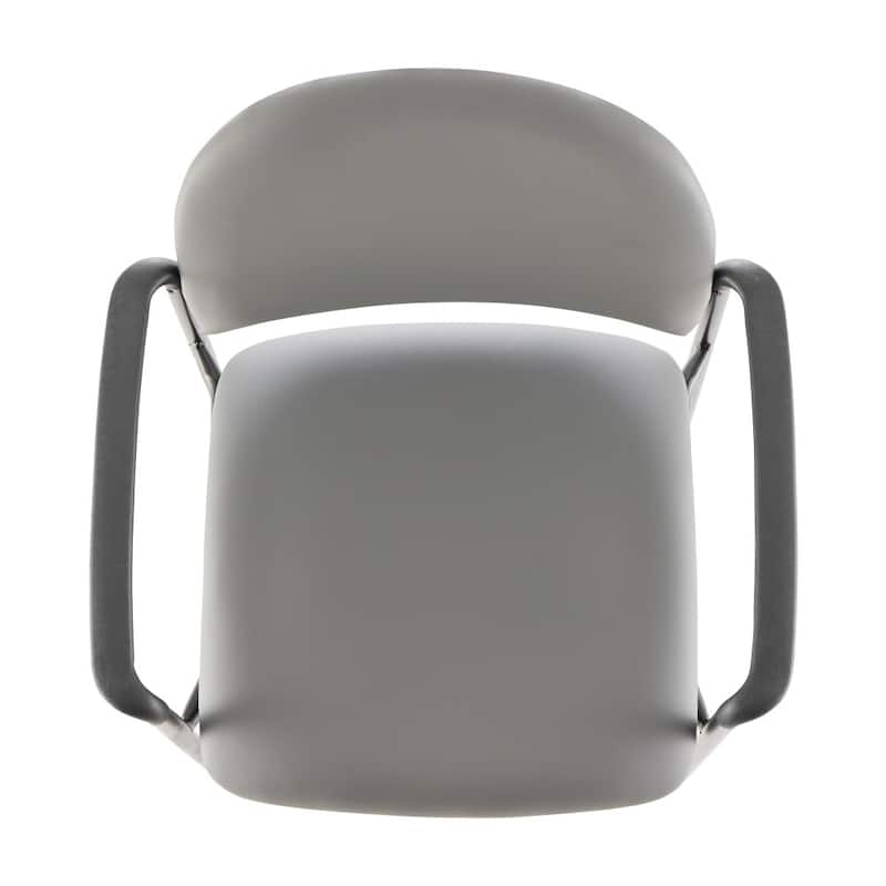 Comfort Stackable Steel Side Reception Chair with Arms - 23.5"D x 23.75"W x 33.25"H
