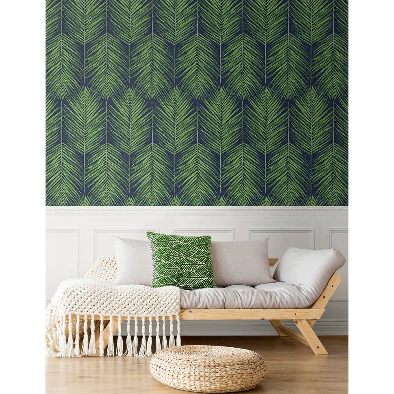 Seabrook Designs Marina Palm Non-Woven Unpasted Wallpaper