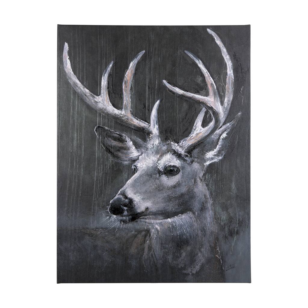 Animal Portrait IV (Deer) (30 x 40) Canvas Art Print