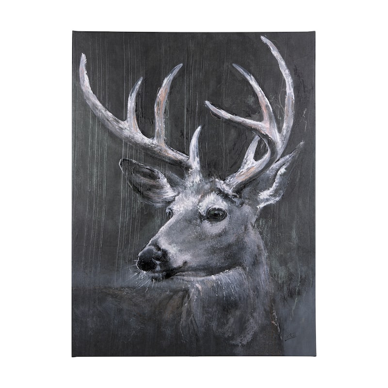 Animal Portrait IV (Deer) (45 x 60) Canvas Art Print - Large