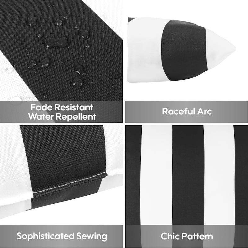 10 Pack Outdoor Throw Pillows,Waterproof & Fade-Resistant Patio Cushions-Soft & Comfortable Decorative Pillow Covers