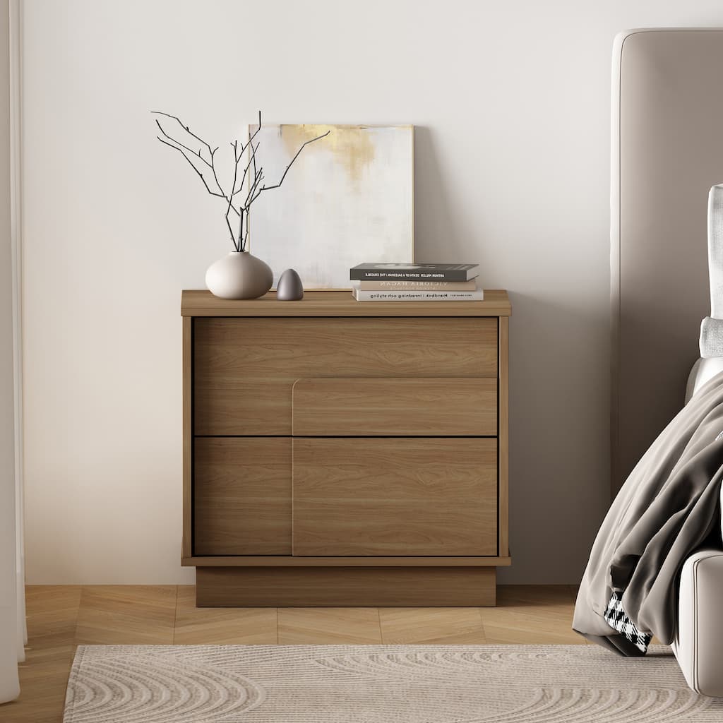 Manhattan Comfort Horizon 22" Nightstand (2-Drawer)