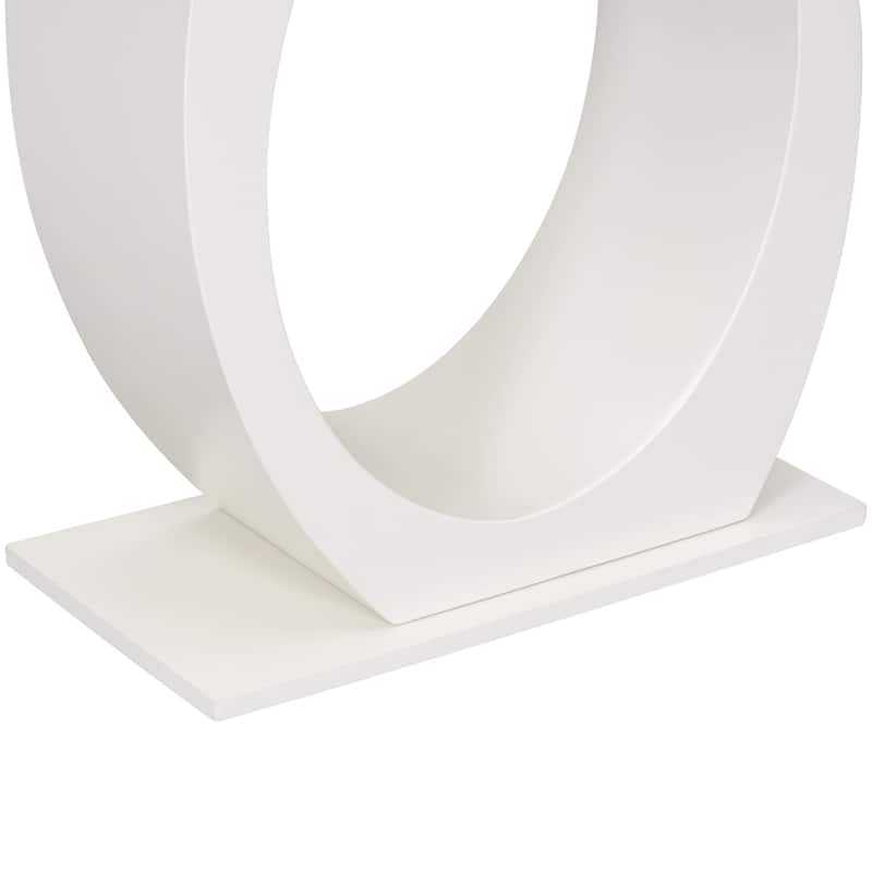 Modern Console Table with Egg-Shaped Base