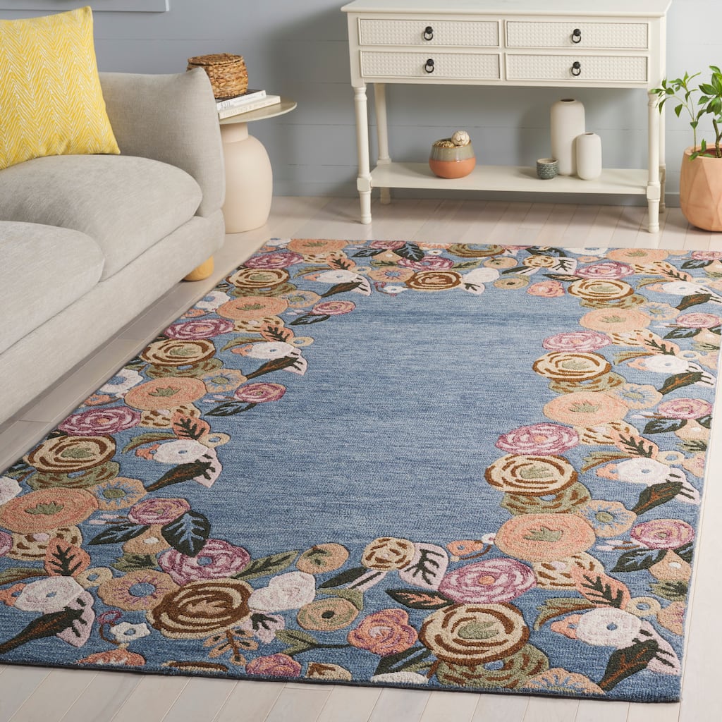 SAFAVIEH Handmade Jardin Mizue Floral Wool Rug