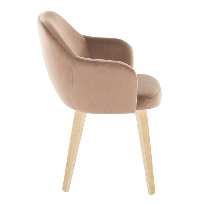 Porch & Den Beckett Dining Chair with Bent Wood Legs (Set of 2)