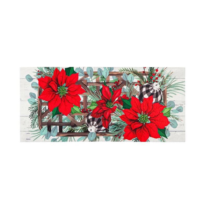 Poinsettia Tobacco Basket Sassafras Switch Mat