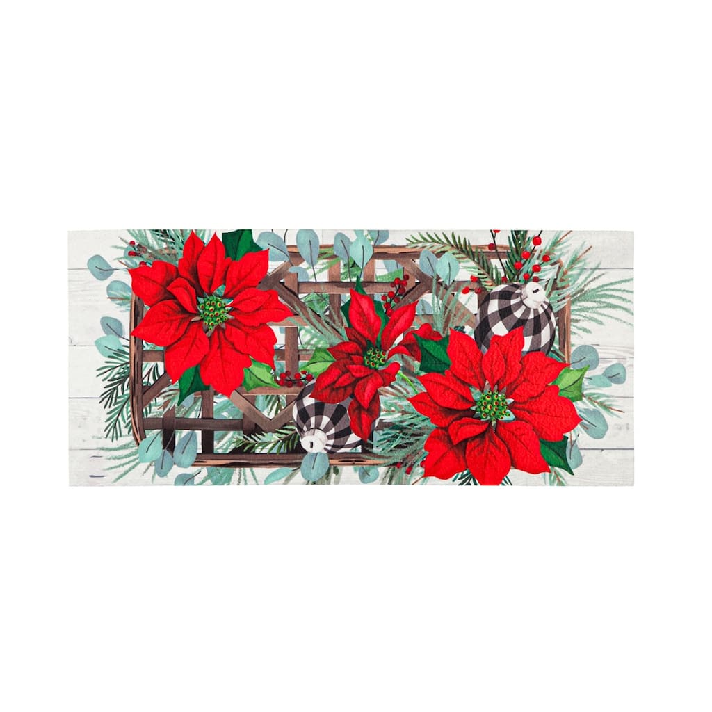 Poinsettia Tobacco Basket Sassafras Switch Mat