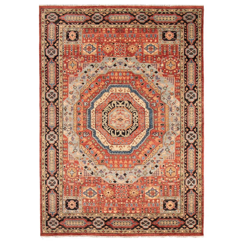 ECARPETGALLERY Hand-knotted Jules Serapi Copper Wool Rug - 9'9 x 14'2 - Dark Copper - 9'9 x 14'2
