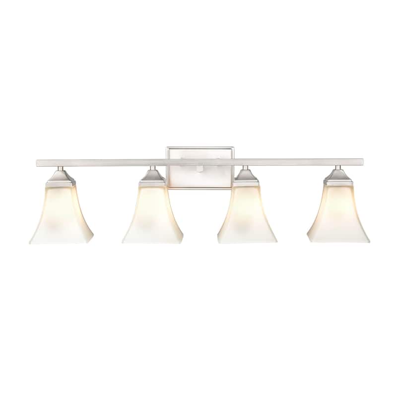 Millennium Lighting 3 Light Metal Vanity Fixture with Etched White Glass Shades