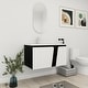 preview thumbnail 2 of 98, Bathroom Vanity With Sink In 32/36/40/84/76/92 Inch, Floating Bathroom Vanity With Soft Close Door