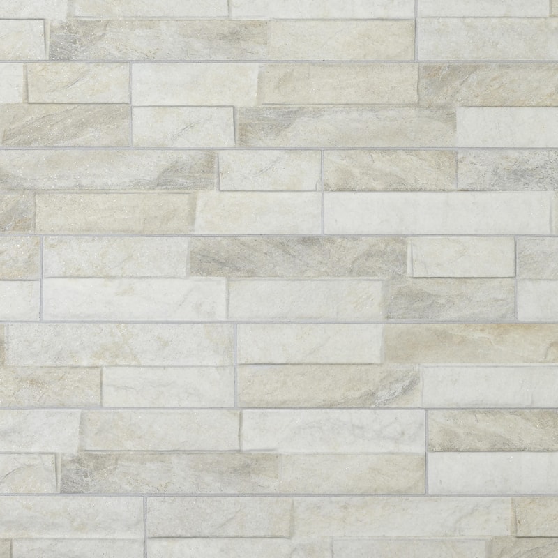 Merola Tile Ordino White 3-1/4" x 17-1/2" Porcelain Wall Tile
