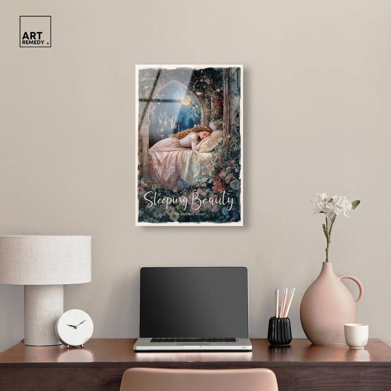 Classic Sleeping Beauty Acrylic by Art Remedy, Ready to Hang