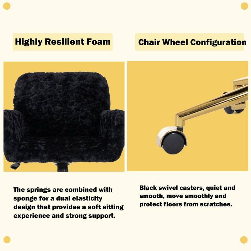 Metal Swivel Home Upholstered Office Chair