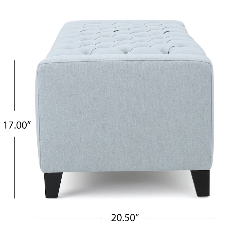 Hikaru Fabric Storage Ottoman by Christopher Knight Home