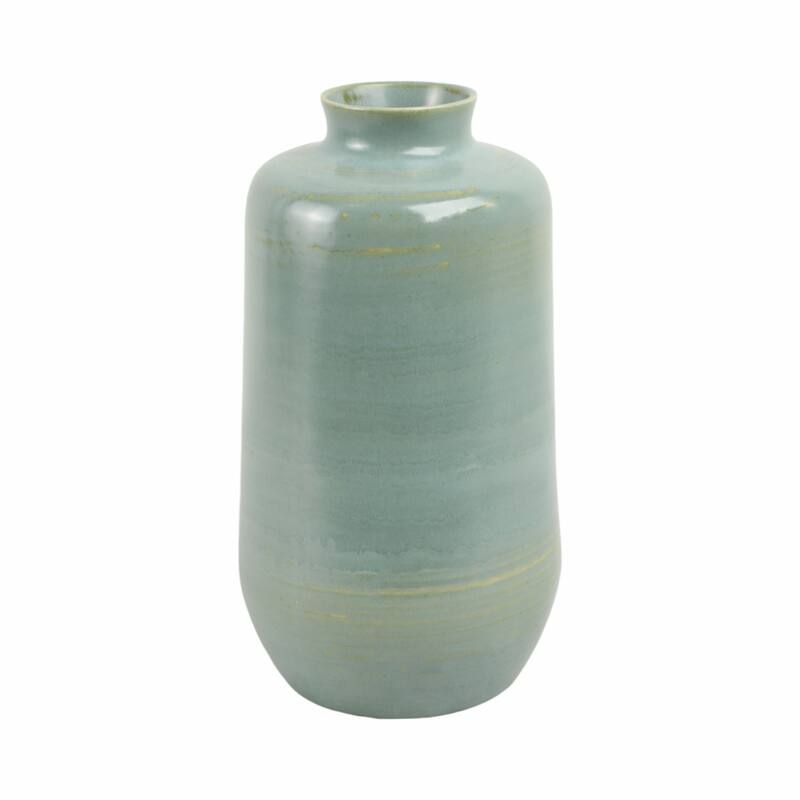 Decorative Vase - Green Ceramic Minimalist