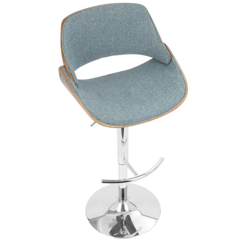 Carson Carrington Svetlana Adjustable Bar Stool with Rounded T Footrest (Set of 2)
