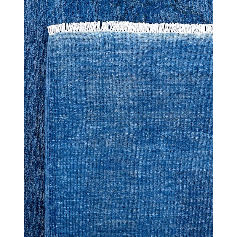 Contemporary Overdyed Wool Hand Knotted Area Rug - 7' 10" x 9' 9"