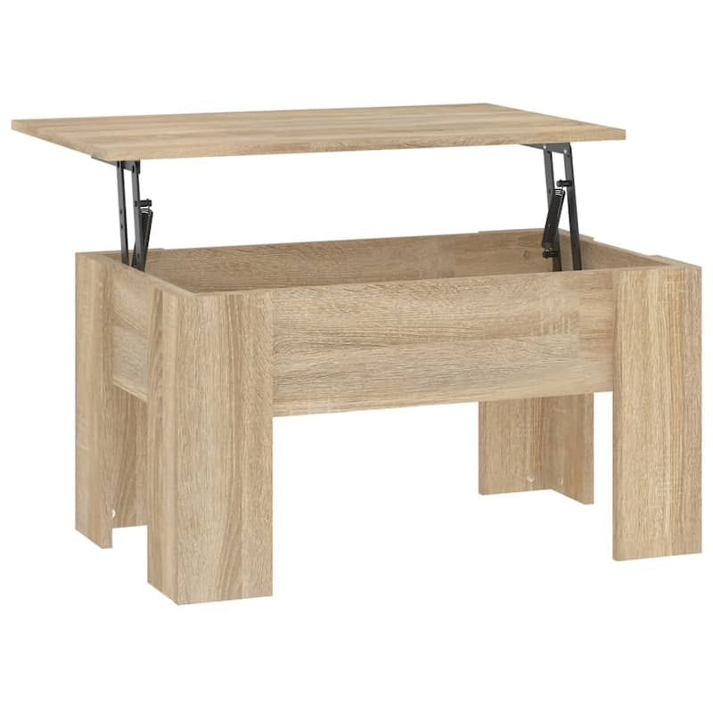 vidaXL Coffee Table Lift Top End Table Accent Side Sofa Table Engineered Wood - 31.1" x 19.3" x 16.1"