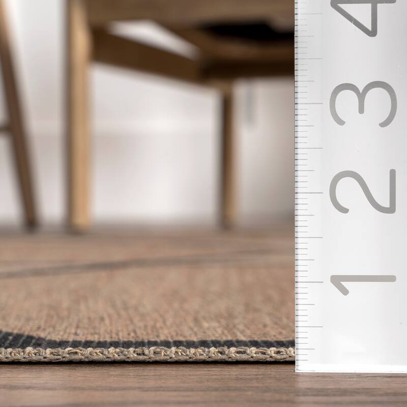 Nuloom Runa SuperiorWash Lattice Easy-Jute Machine Washable Area Rug