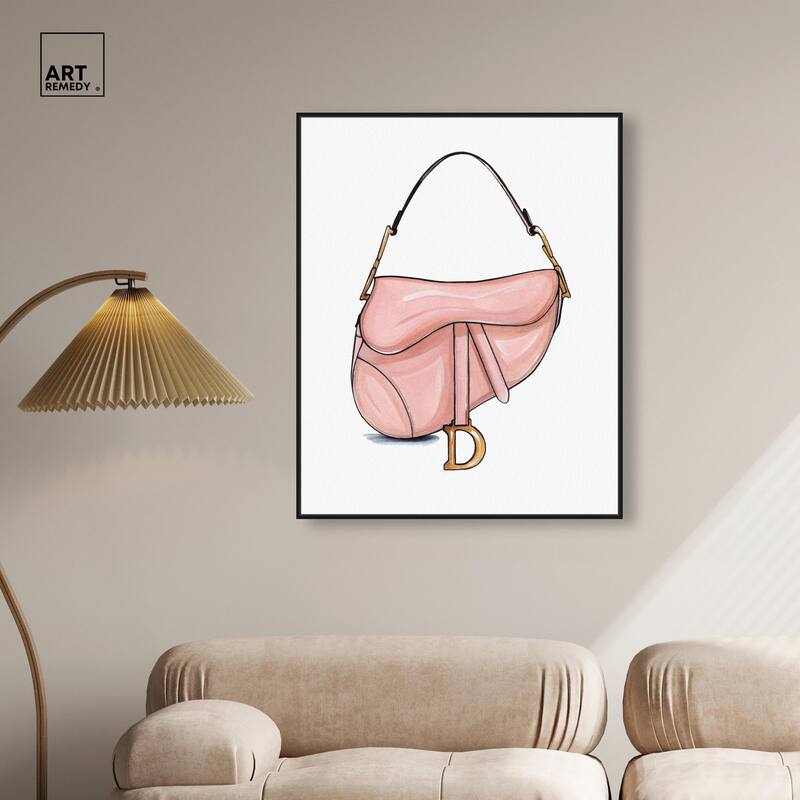 Doll Memories - Blush Pink Bag Canvas by Art Remedy