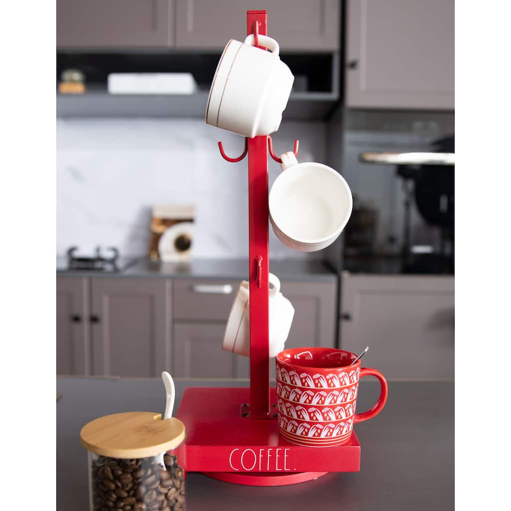 Rae Dunn Coffee Mug Tree - Christmas Themed