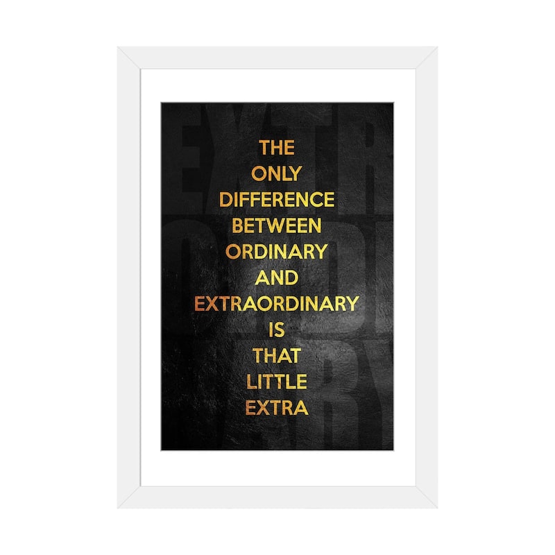 iCanvas "Extraordinary" by Adrian Baldovino - White - 24x16x1