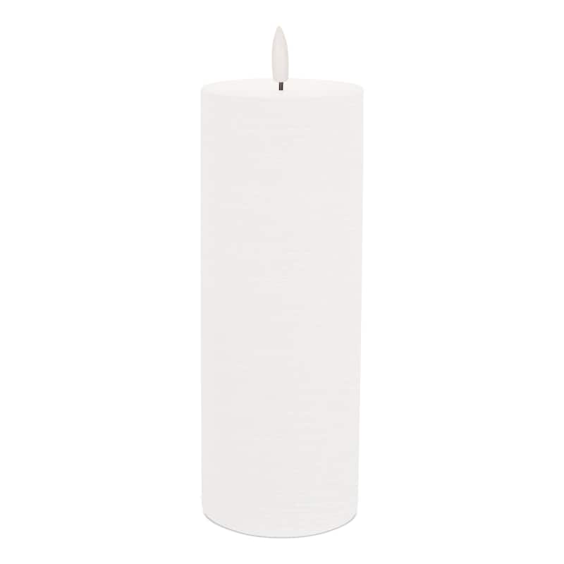 FIA Wick White Pillar Candle (Set of 2)