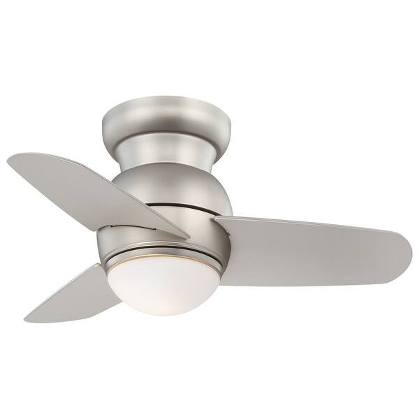 slide 2 of 7, MinkaAire Spacesaver 26" 3 Blade Indoor LED Flush Mount Ceiling Fan
