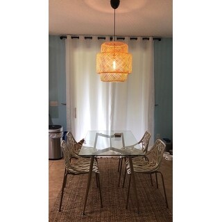 Mid Century Modern Glass Dining Table with Foot Pad Wooden Skin Leg - glass top with metal wooden leg - 51.5 x 31.5 x 29.5