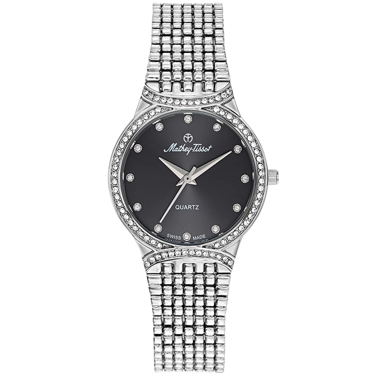 Mathey Tissot Women's Classic Black Dial Watch - D2681AN - One Size