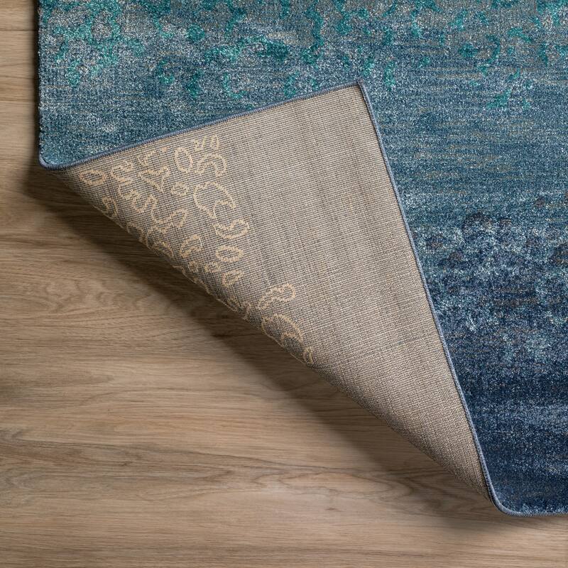 Addison Thurston Dynamic Stripe Blue 9'6" x 13'2" Area Rug