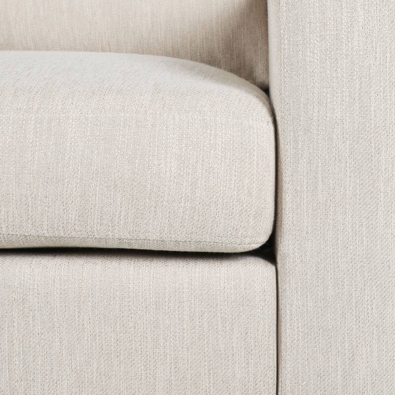 33 Inch Beige Fabric Single Sofa Club Sofa Chair