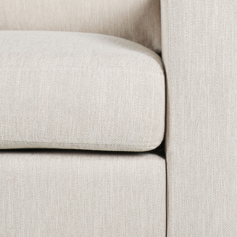 Roomfitters Modern Accent Chair, Upholstered Armchair with Sloping Arms for Living Room Seating, Cozy Club Chair