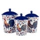 preview thumbnail 1 of 4, Certified International Morning Rooster Set of 3 Canisters
