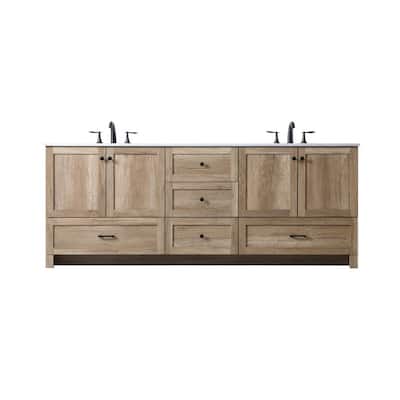 Elegant Lighting VF2884D Soma 84" Free Standing Double Basin Vanity