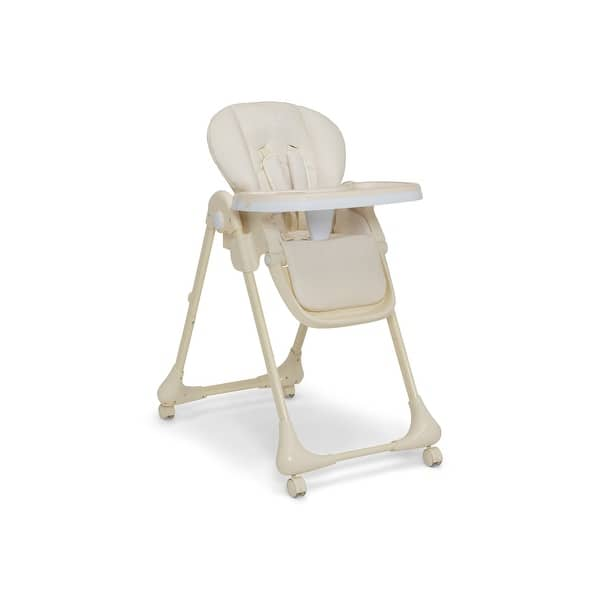 slide 2 of 5, 2-in-1 SlimFold High Chair for Babies and Toddler - 9'6" x 13'6" Multi-stage High Chair - Tan