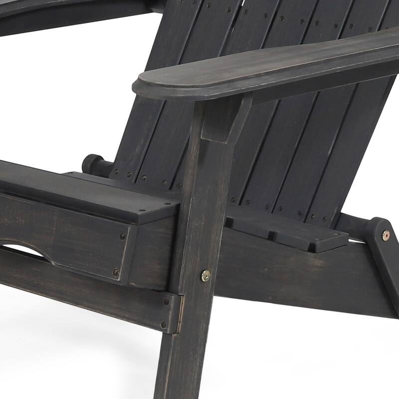 Hanlee Acacia Wood Folding Adirondack Chair by Christopher Knight Home - 29.50" W x 35.75" D x 34.25" H