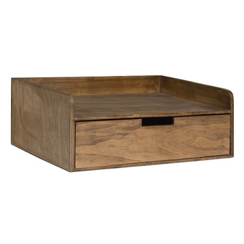 Kate and Laurel Kitt Premium Sold Wood Floating Shelf Side Table