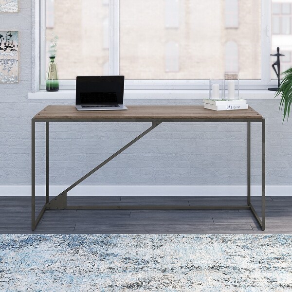 Bush Furniture Refinery 62W Industrial Desk, Large Home Office