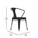 preview thumbnail 7 of 10, All-Weather Resin Top Square Table & 4 Metal Chairs with Poly Resin Seats - 31.5"W x 31.75"D x 28.25"H
