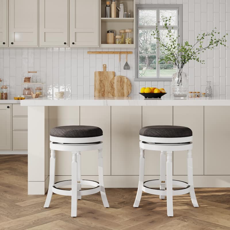 DTY Indoor Living Palmer Lake Backless Swivel Counter or Bar Stool