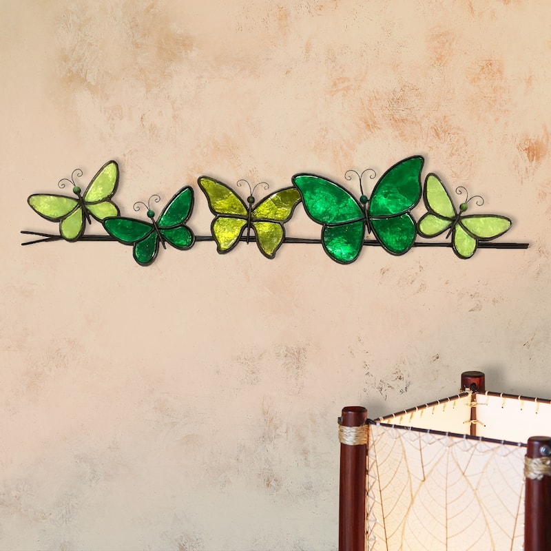 Butterflies On A Wire Wall Decor Brown (m2020 br)