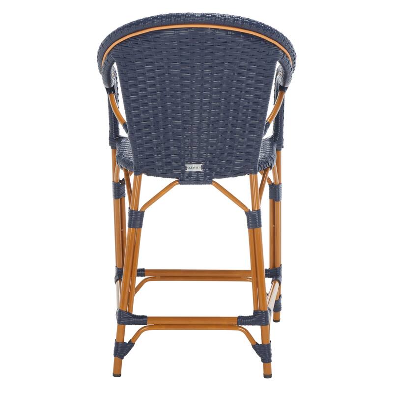 SAFAVIEH Charlize Outdoor Bistro 26-inch Counter Stool with Arms - 23Wx26Dx43H
