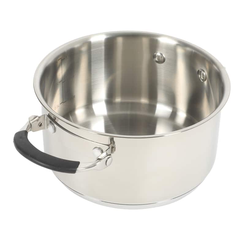 Oster Silverbolt 6 Piece Stackable Space-Saving Dutch Oven Sauce Pan Cookware Set