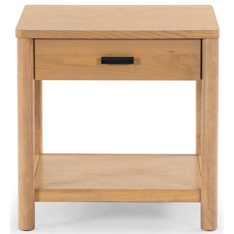 SAFAVIEH Couture Jaylessa Wood 1 Drawer End Table - 24"W x 24"D x 24"H