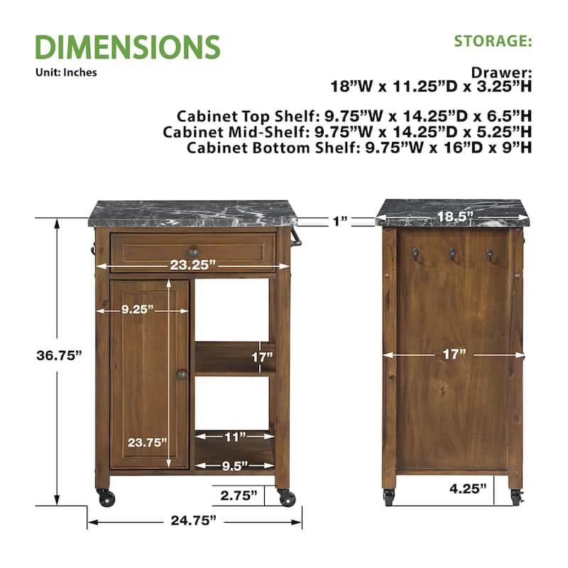 Fairmont Kitchen Cart