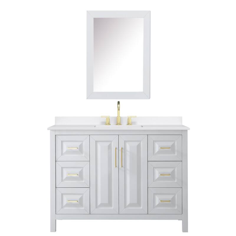 Wyndham Collection WCV252548S-QTZ-US3MED Daria 48" Free Standing