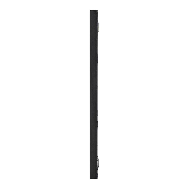 Weathered Style Rectangular Curved Wall Mirrors - 23.5" - Black - Set of 2
