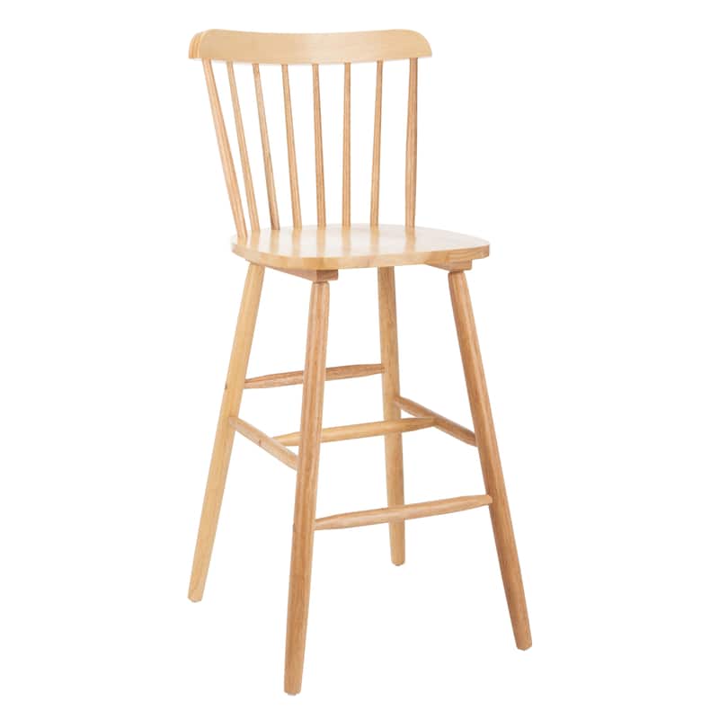 SAFAVIEH Aida 30-inch Spindle Farmhouse Bar Stool (Set of 2) - 19.9" x 19.8" x 38" - 20"W x 20"D x 43"H