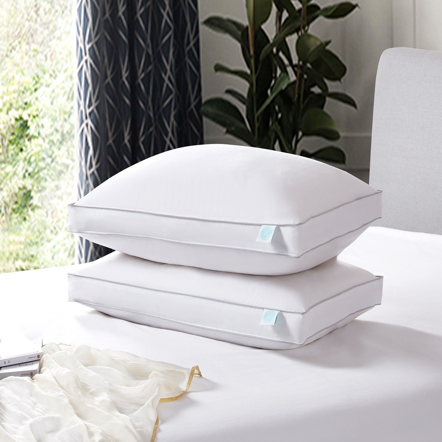 Martha Stewart Down Blend L66.04 x W45.52cm Medium Support Pillow Set of 2